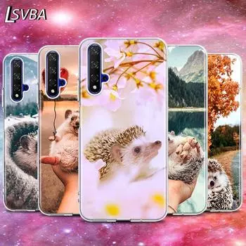 Прозрачный силиконовый чехол с милым ежиком для прогулки для Honor 10X 9X 8X MAX 20 10 9 8 8A 8C 8S Prime 7A Pro Lite, чехол для телефона, чехол Honor 7A(5.45inch)