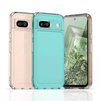 Прозрачный силиконовый чехол TPU для Google Pixel 8A Power Protective с полной защитой, ударопрочный, прозрачная текстура, модный чехол For Google Pixel 8A синий