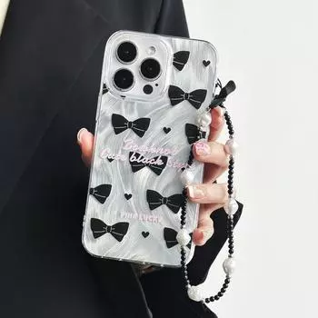 Прозрачный силиконовый чехол Zhitai Feather Yarn для iPhone 12-16 Pro, подходит для больших отверстий iPhone 16 Plus