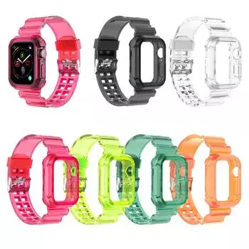 Прозрачный силиконовый ремешок диаметром 42/44 мм для часов 6 Se Iwatch Series 6 5 4 3 2