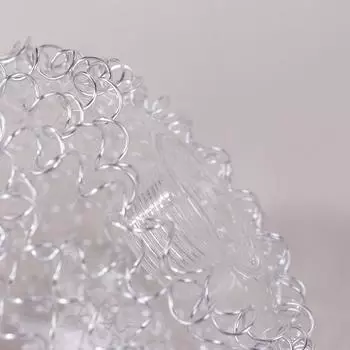 Прозрачный стеклянный абажур G9, сменный с алюминиевой проволокой снаружи, отверстие 20 мм, крышка лампы G9 для винтового патрона