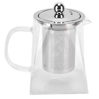 Прозрачный стеклянный чайник со съемным фильтром из нержавеющей стали 304, чайник для домашнего офиса, 550 мл