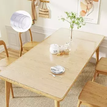 Прозрачный стол YSAGi, совместимый с прозрачным столом, изготовлен из большого круга для мыши, не допускающий повреждения вашего стола, коврик для учебы и домашнего использования, коврик для мыши, коврик из ПВХ, коврик