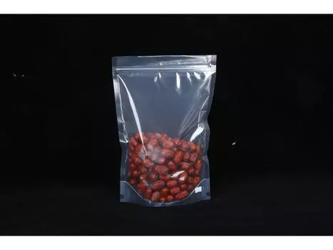 Прозрачный толстый самонесущий пакет с застежкой-молнией для упаковки продуктов питания, сухих товаров, ароматизированного чая