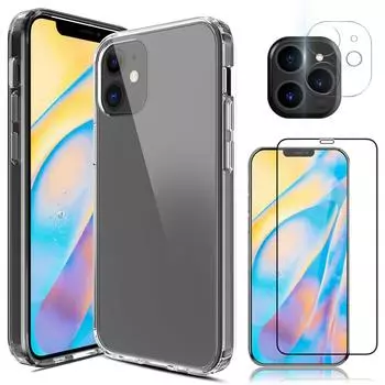 Прозрачный тонкий чехол для 12/Pro/Max/Mini 5G, защитная пленка для объектива камеры прозрачный