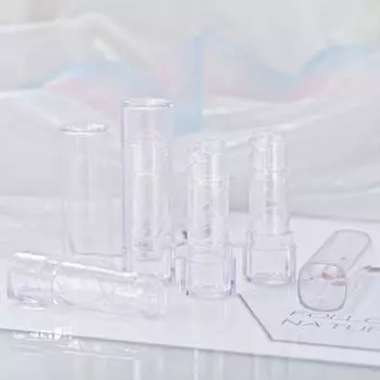 Прозрачный тюбик Diy Тюбик для губной помады Пустой тюбик Круглый квадратный самодельный материал для помады Внутренняя форма для помады