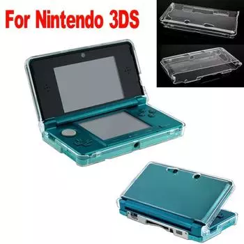 Прозрачный твердый чехол для Nintendo 3DS NS 3DS Console, полная защита, пластиковый чехол для игровых аксессуаров 1Pc чистый