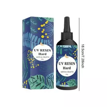 Прозрачный УФ-клей Эпоксидная смола Клей Твердый тип Клей Инструмент для украшения поделок для DIY Resin Art 200 г