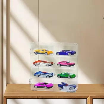 Прозрачный витринный шкаф для хранения настольных моделей автомобилей, органайзер для коллекционирования L