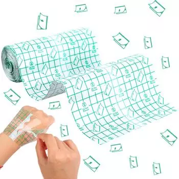 Прозрачный водонепроницаемый бинт 10M X 15Cm эластичный пластырь для татуировки Afterc армия зеленый