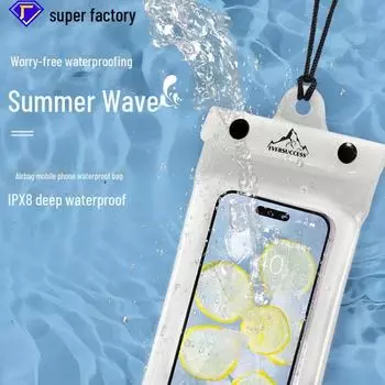 Прозрачный водонепроницаемый чехол для телефона Trifold для плавания и дайвинга - подходит для сенсорного экрана Within 1L прозрачный