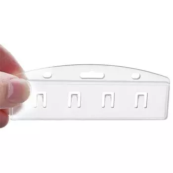 Прозрачный выдвижной бейдж-ролик Легко вытягивающаяся пряжка Обложка для визитки Держатели для ключей Transparent