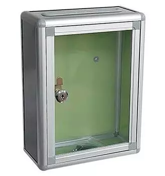 прозрачный замок опрос легкий многоцелевой избирательный бюллетень мнение урна односторонняя урна, алюминий, коробка, коробка, (Серебряный) серебряный