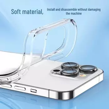 «Прозрачный защитный чехол для iPhone 14 — простая задняя крышка для 6,1 и 6,7 дюймов» iP14 Pro Max-6.7 прозрачный