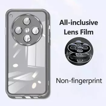 Прозрачный защитный чехол для камеры и объектива для OPPO Find X8 Pro X 8 X7 Ultra Clear Soft Silicone TPU Back Cover для FindX8Pro For Find X8 Pro чёрный