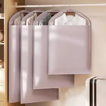 Прозрачный защитный чехол для костюма на молнии, сумка для одежды, пылезащитный чехол для гардероба M