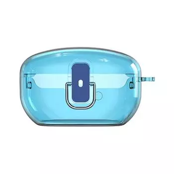 Прозрачный защитный чехол для наушников, грязеотталкивающий, с точным расположением отверстий и подвесной пряжкой, чехол для наушников Sony WF-1000XM5 синий