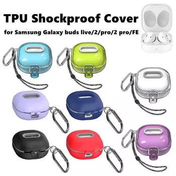 Прозрачный защитный чехол для наушников Samsung Galaxybuds live/2/pro/2 pro/FE