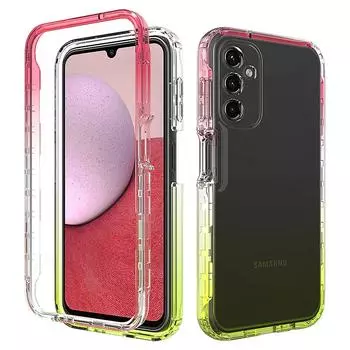 Прозрачный защитный чехол для Samsung Galaxy A14 5g A54 A34 A53 A33 A52 A52 A13 A73 A23 S23 Ultra S22 Plus S21 S20 Fe for Galaxy S21 Plus фиолетовый