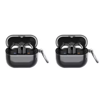 Прозрачный защитный чехол для Samsung Galaxy Buds 3/3 Pro(Прозрачный черный)