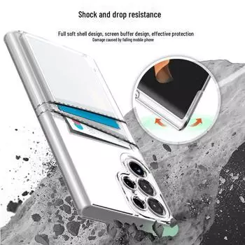 Прозрачный защитный чехол для Samsung S22 Ultra Dual Card Anti-Fall с подушкой безопасности по четырем углам S9 Plus
