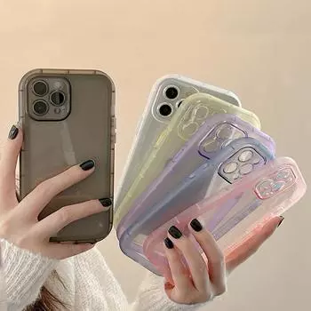 Прозрачный защитный чехол для телефона с воздушным буфером для Iphone 14 13 Pro Max 11 12 Xs Xr X 14pro Max, противоударный прозрачный овальный чехол For iPhone XR