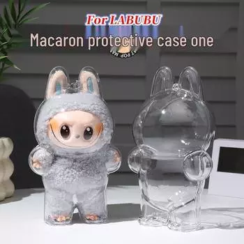 Прозрачный защитный чехол Macaron Labubu для Pop Mart Gen 1 и 2 Contact for Large Quantity