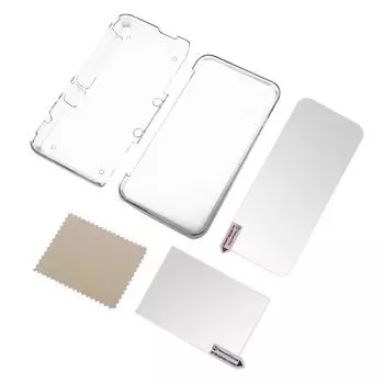 Прозрачный защитный чехол + пленка для экрана для НОВОГО 2DS XL #F