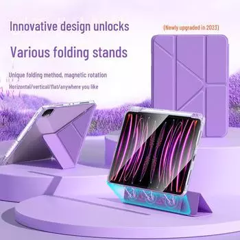 Прозрачный защитный чехол с гнездом для ручки для Huawei Matepad 11.5S TGY - складной Y-образный дизайн 11.5 S