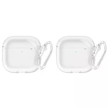Прозрачный защитный чехол с карабином TPU Cover для Apple Airpods 4 (2024)