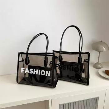 Прозрачный желейный модный комплект из двух предметов, персонализированный летний новый трендовый корейский стиль, модная сумка через плечо для матери и ребенка