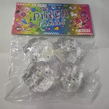 Прозрачный жемчуг бант кошачий коготь круассан сжимаемые игрушки супер мягкая декомпрессионная игрушка щипок креативная забавная игрушка для снятия стресса