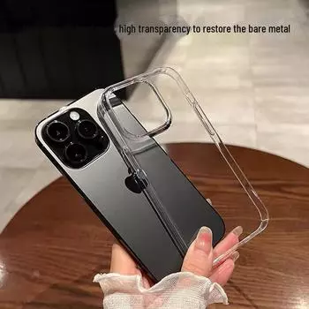 Прозрачный жесткий чехол для iPhone 16 Pro: Защитный чехол высокой прозрачности, совместимый с iPhone 14, 13, 8 12Pro Max