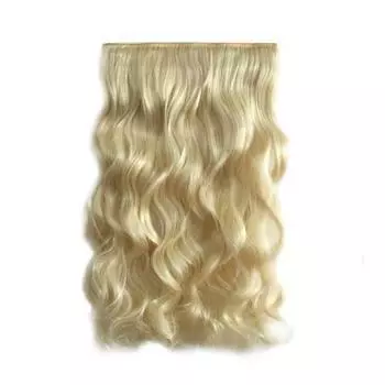 Прядь на заколках на всю голову, термостойкий натуральный парик, наращивание волос, кудрявые волосы для женщин бежевый