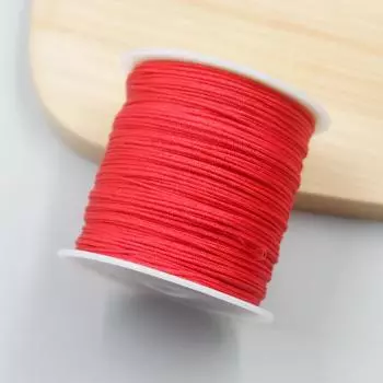 Прядь синего шелка, плетеный браслет для волос, нефритовая нить, сшитый своими руками, браслет, ожерелье, кулон, шнурок, красная веревка Nylon A jade thread 50m