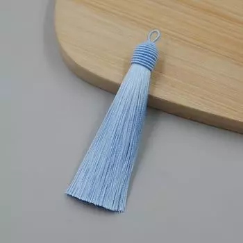 Прямая нить вытягивать кольцо подвеска ухо сделай сам автомобильный пакетик кулон бесплатная доставка ручная работа бахрома ухо небесно-голубой