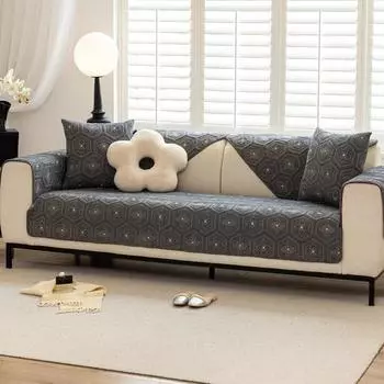 Прямая подушка для дивана, хлопок, всесезонная, универсальная, нескользящая кожаная подушка для сиденья, тканевый чехол, новый чехол 70*70cm