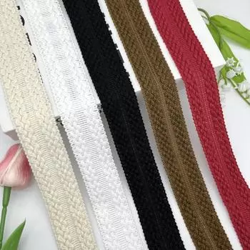 Прямая продажа с фабрики, 5 ярдов/лот, ширина 3,5 см, бежевый/черный/белый, хлопковая нить, отделка одежды, кружевное шитье, ремесленный материал 5 Yards белый
