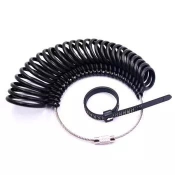 Прямая продажа с фабрики Amazon, инструмент для измерения размера руки, кольцо из цинкового сплава, кольцо, кольцо для измерения размера пальца, кольцо для измерения размера US