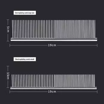 Прямая расческа со стальными иглами для маленьких и средних собак — идеально подходит для распутывания шерсти собак породы Тедди и бишон small