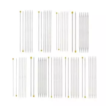 Прямая спица из нержавеющей стали для вязания Двусторонняя спица