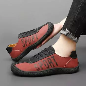 Прямая трансляция Douyin, хит продаж, мужская кожаная обувь большого размера, новые ленивые повседневные туфли, обувь Doudou с одной педалью 38