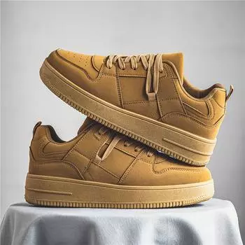 Прямая трансляция популярной мужской обуви четыре сезона анти-бархатная кожа дышащая доска обувь оснастка мужская обувь ВВС Нет. 1 повседневная ретро-туфля 39 хаки