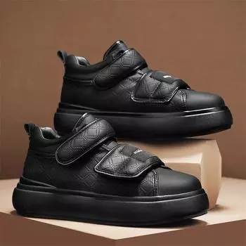 Прямая трансляция зимняя утолщенная теплая пуховая ткань наклейка хлопковая обувь для отдыха на открытом воздухе мужская средняя помощь ботинки Martin модная обувь для инструментов 39 чёрный