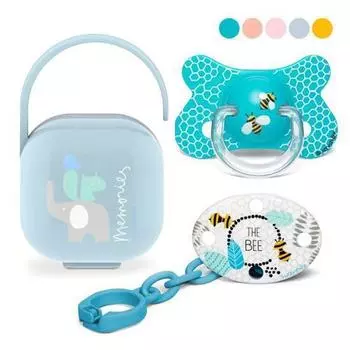 Прямое лезвие Swabinex Fusion, 3 типа (2 уровня),Корейские детские товары Honey Bee Blue (Silicone)