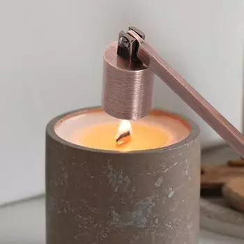 Прямой гаситель свечей, гаситель пламени фитиля из нержавеющей стали для безопасного тушения пламени свечи, гаситель свечей