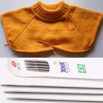 Прямой крючок из нержавеющей стали, ткацкие инструменты для рукоделия, вязальные спицы, ремесленные инструменты, иглы, игла, вязальная игла ручной работы number 10