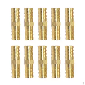 Прямой латунный фитинг, соединительные соединители для компрессора, 0 шт. 6 мм-6 мм