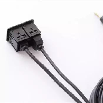 Прямой монтажный USB-адаптер с разъемом «папа» Крепление AUX USB Надежный Износостойкий Антикоррозийный Высокая универсальность CHINA