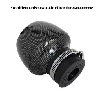Прямой мотоциклетный воздушный фильтр-патрон 28-48 мм впускной хомут стиль карбонового волокна
